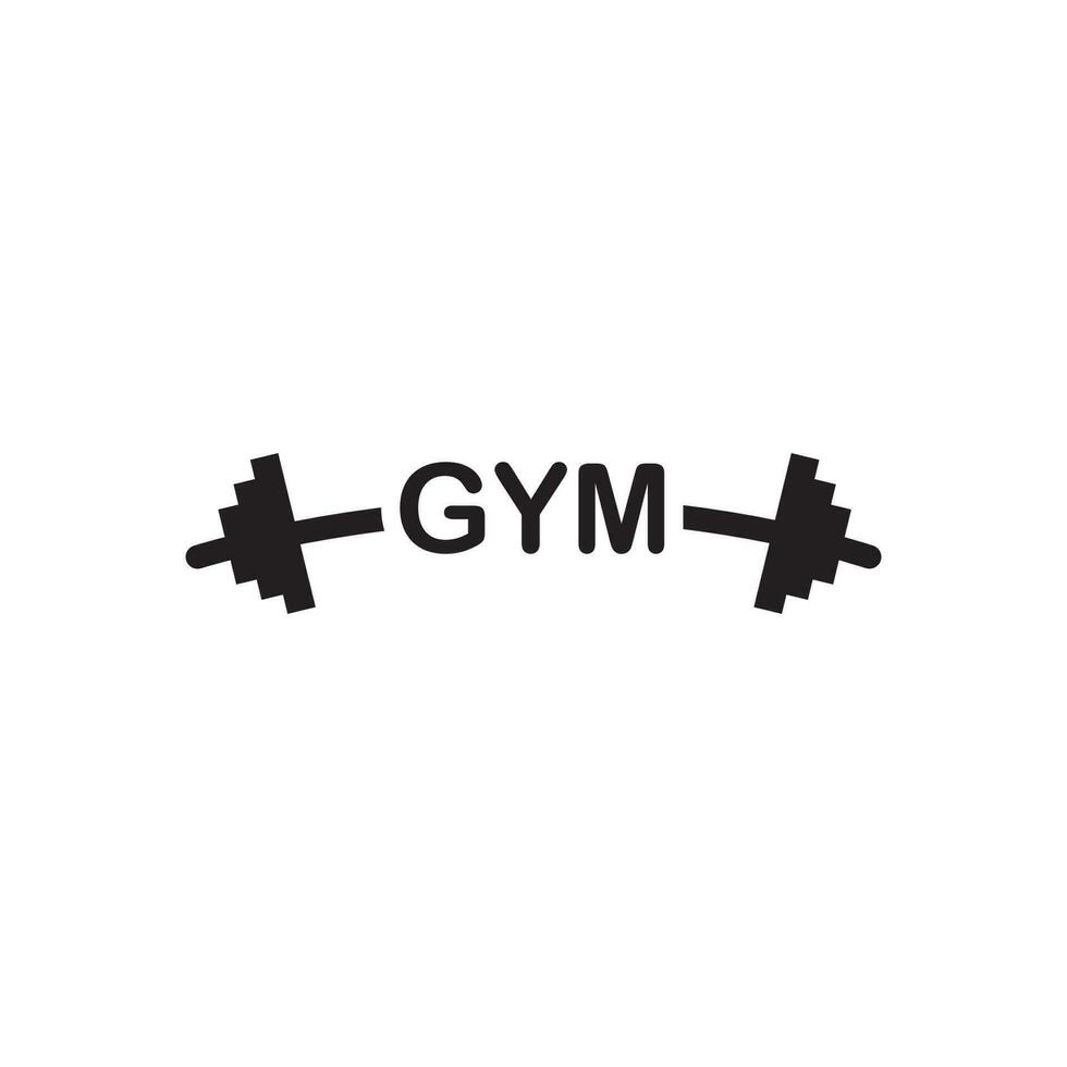 barbell icon vector