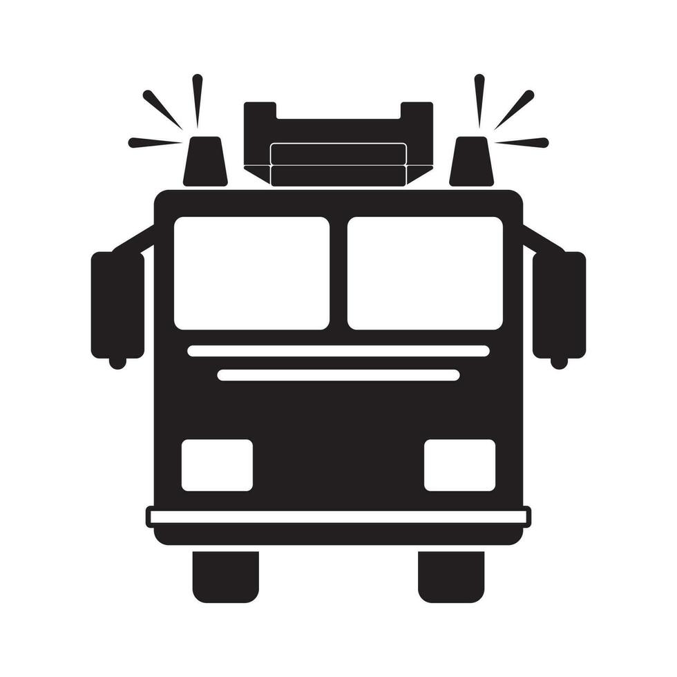 fire truck icon vector