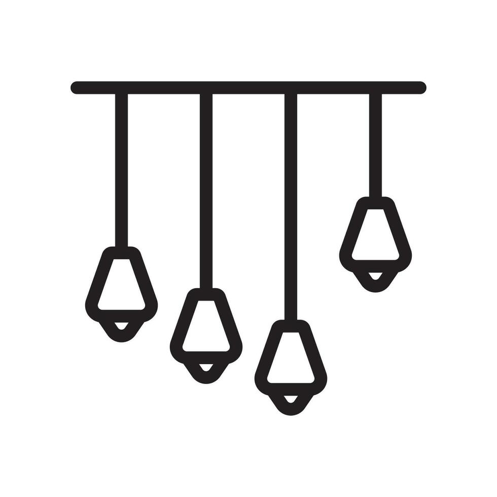 chandelier icon vector