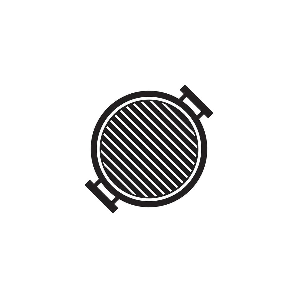 barbecue grill icon vector