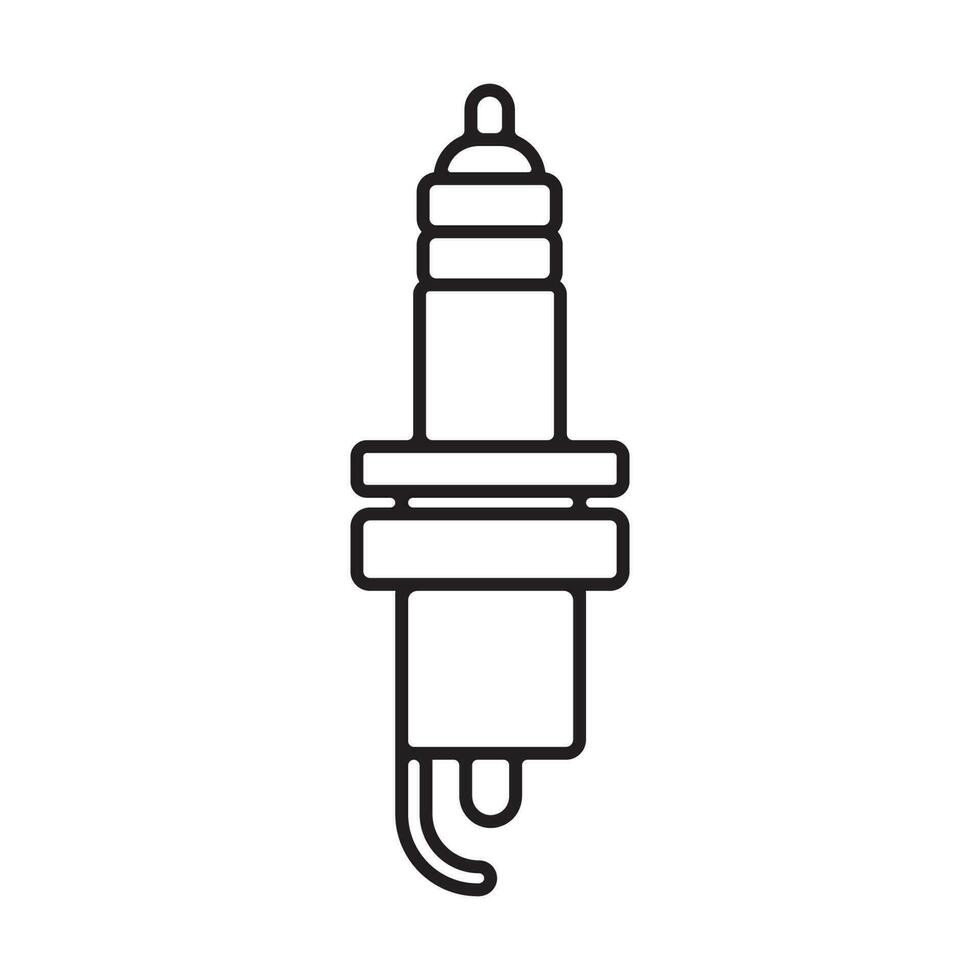 spark plug icon vector