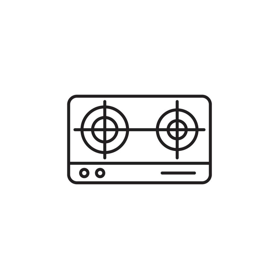 gas stove icon vector