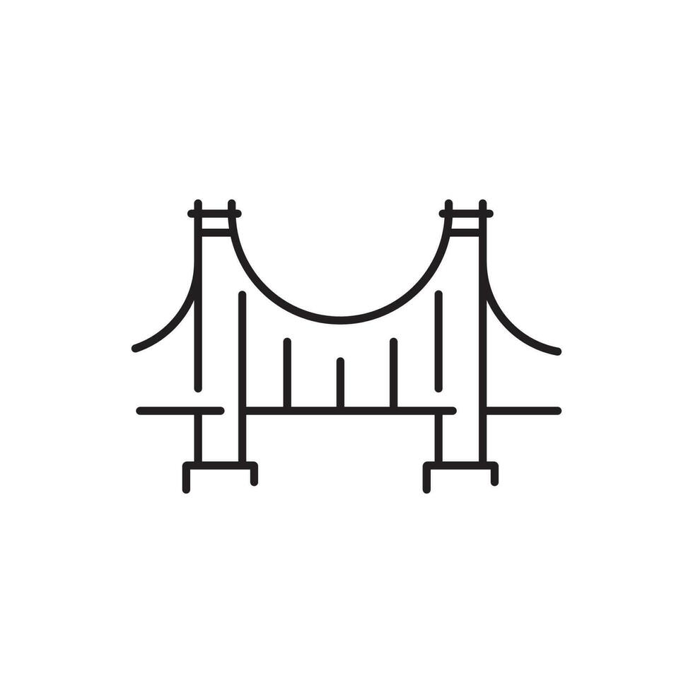 vector de icono de puente