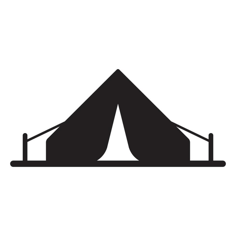 camping tent icon vector