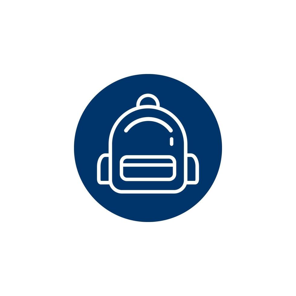 backpack icon vector