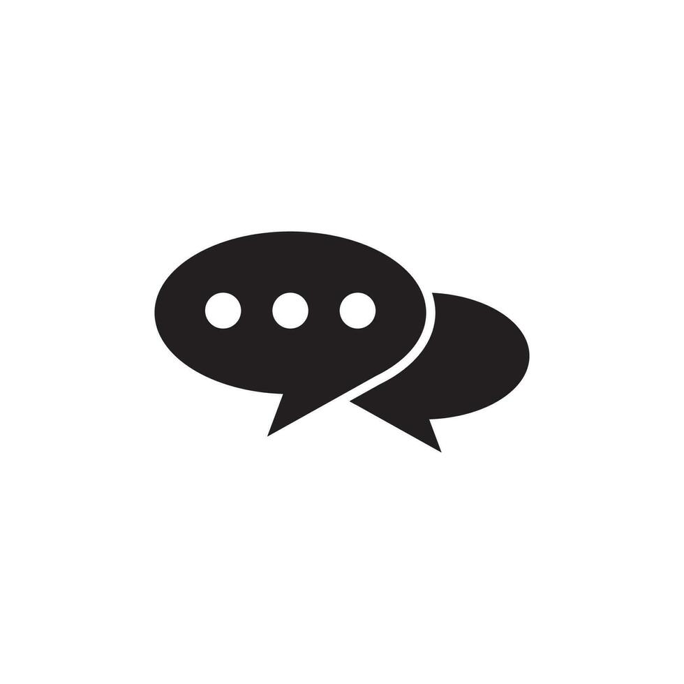 speech bubble logo vector
