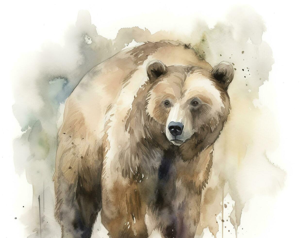 Brown bear, generate ai photo