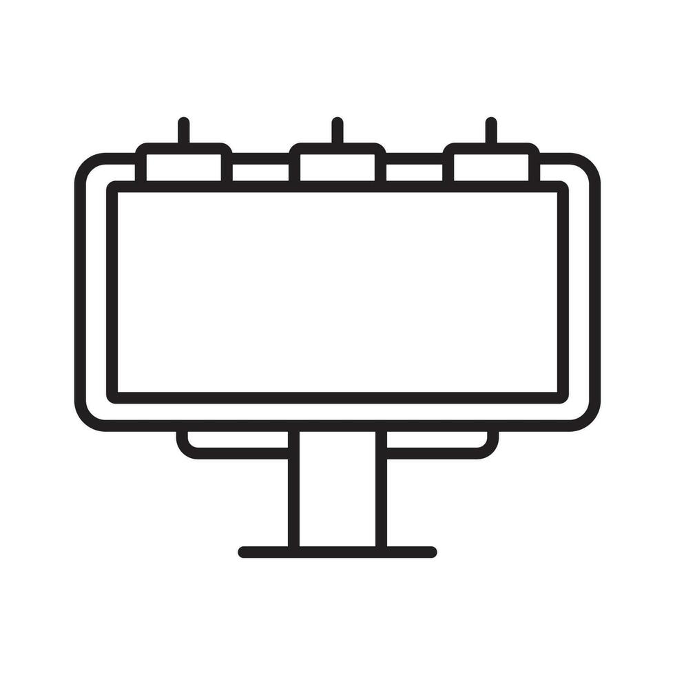billboard icon vector