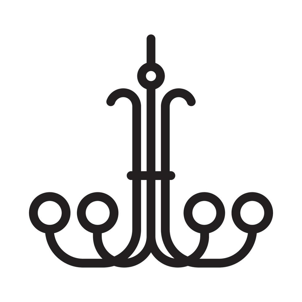 candelabro icono vector