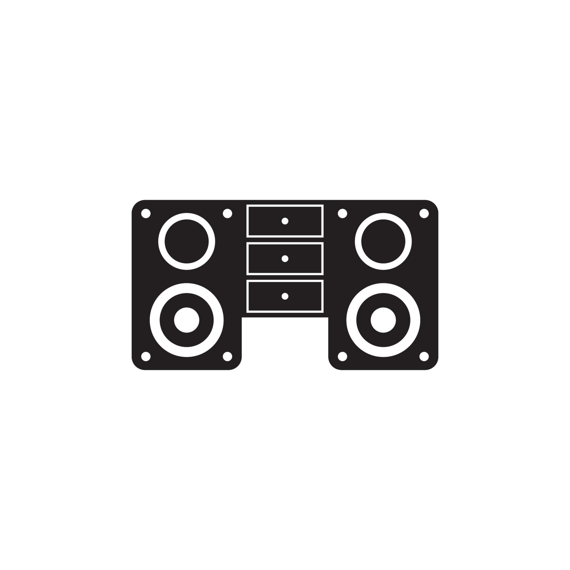 sound system icon 24394437 Vector Art at Vecteezy