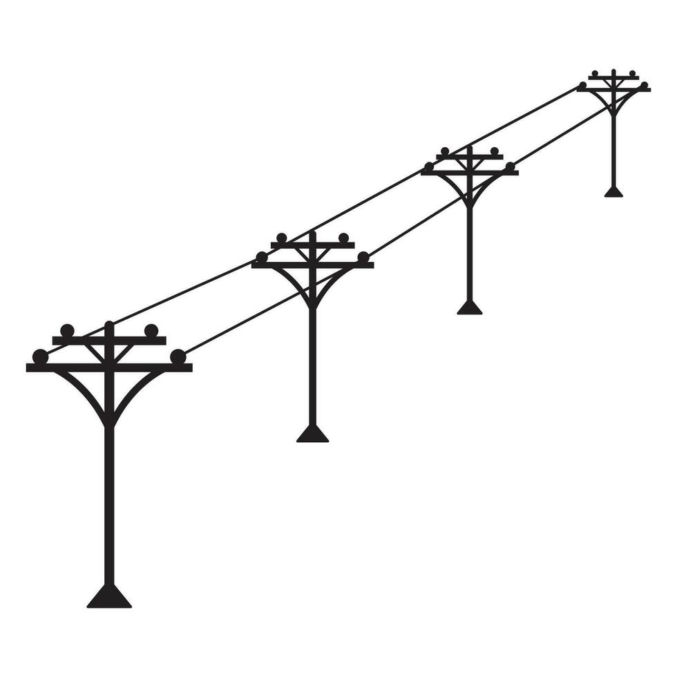 electric pole icon vector