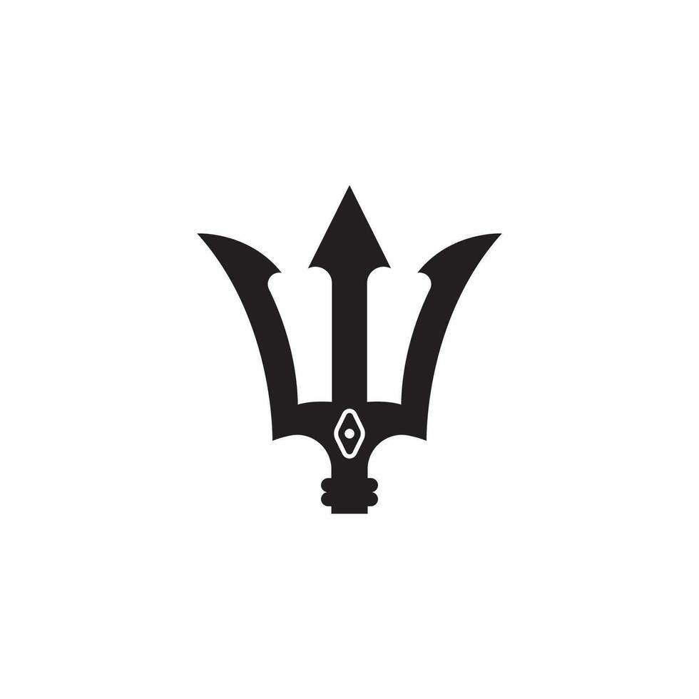trident icon vector