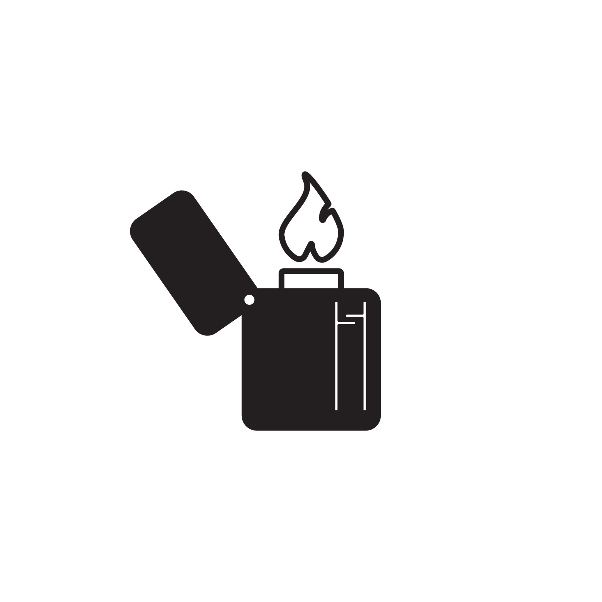 lighter icon vector 24394744 Vector Art at Vecteezy