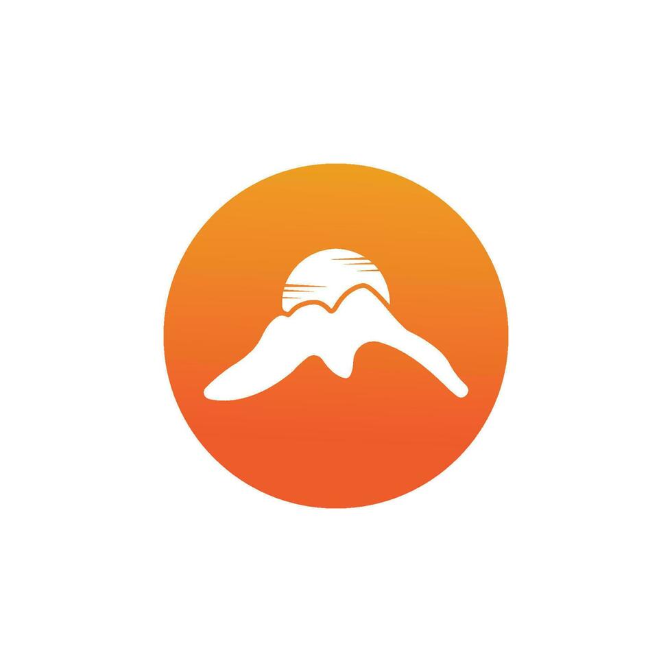 mountain icon vector