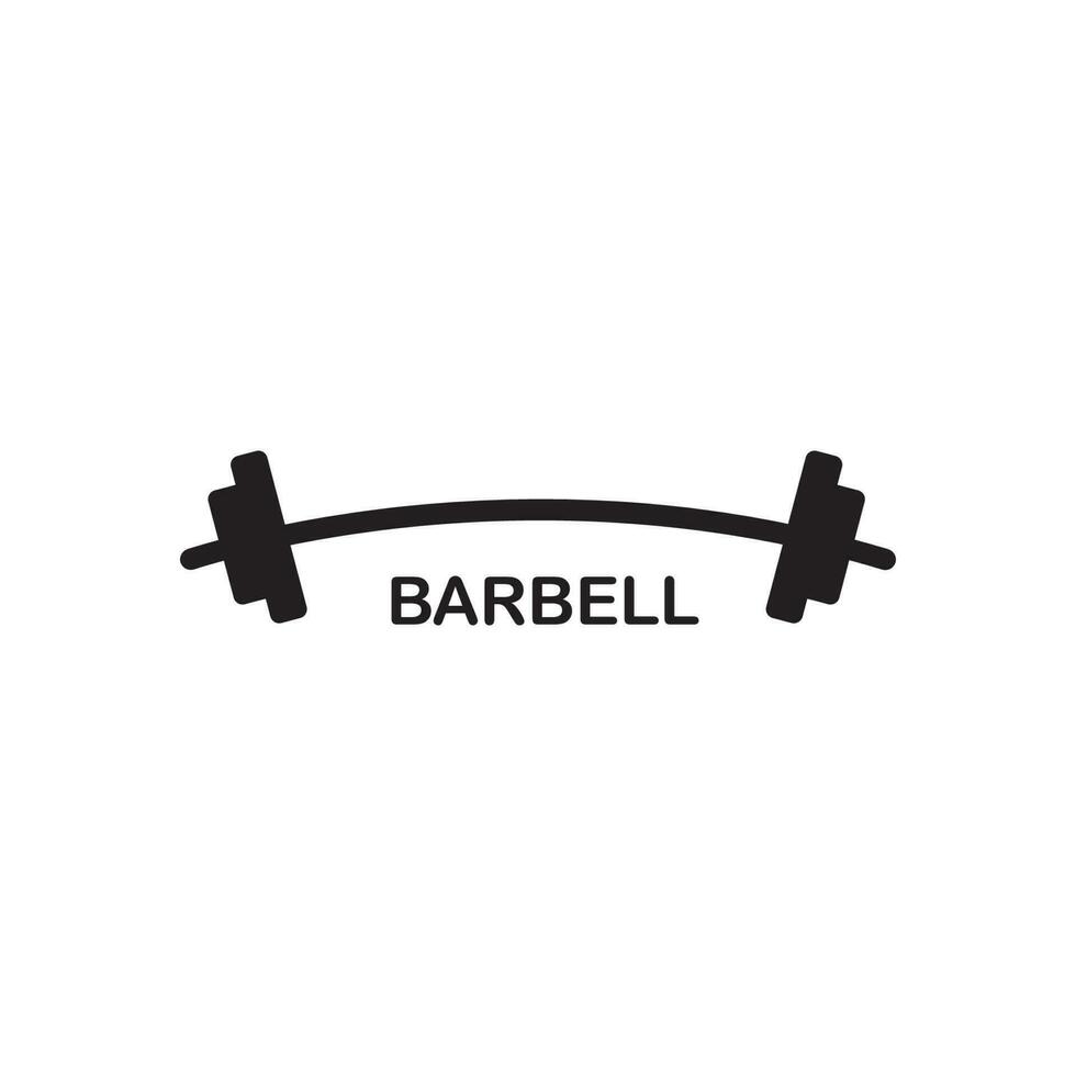 barbell icon vector