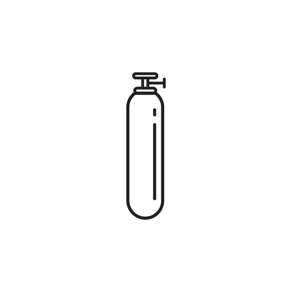 oxygen cylinder icon vector