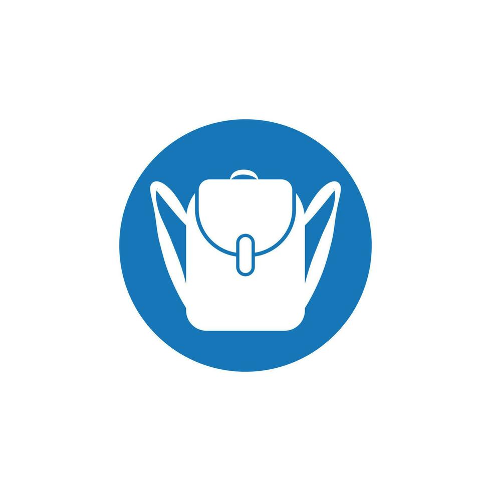 backpack icon vector