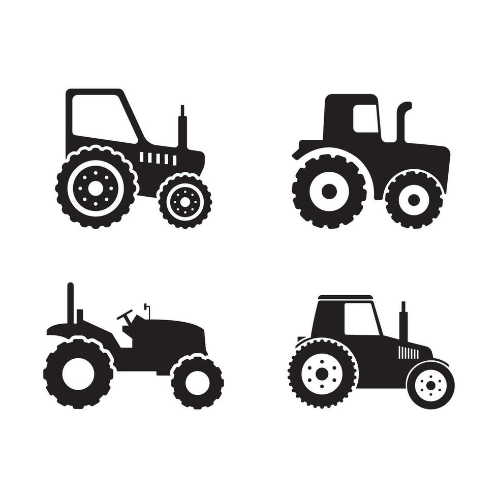 tractor icon vector