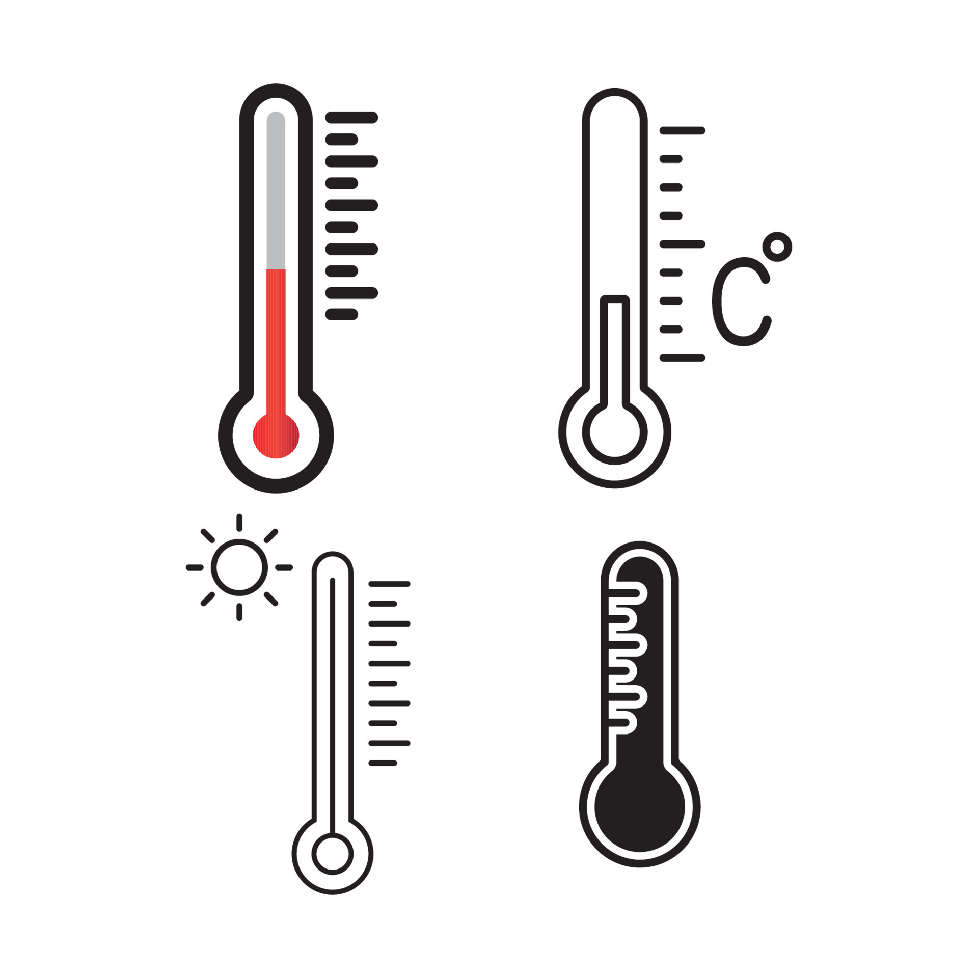 Küche oder Labor Thermometer. Essen Temperatur. Vektor Lager Illustration  29898737 Vektor Kunst bei Vecteezy