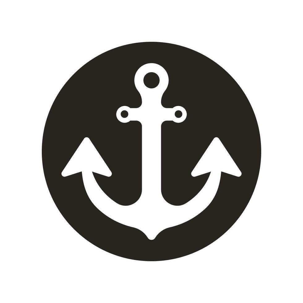 anchor icon vector