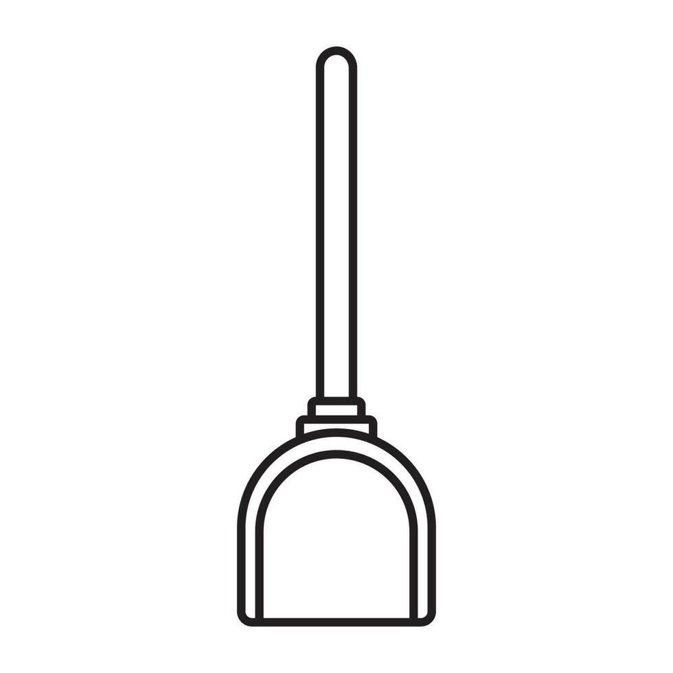 dustpan icon love logo vector