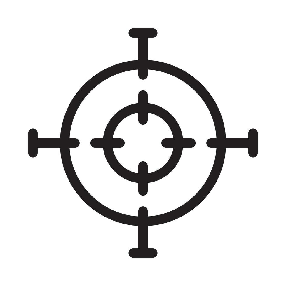 sniper telescope icon vector
