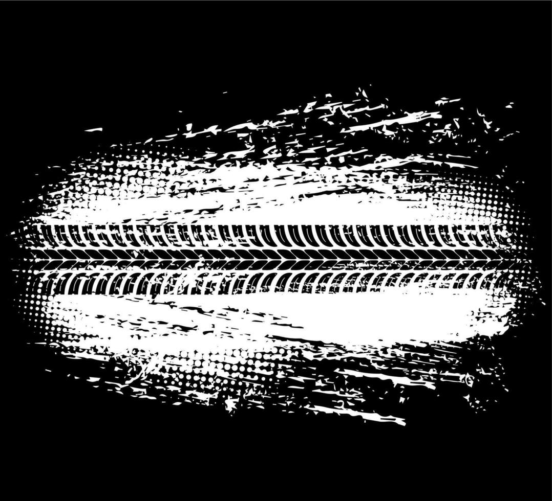 Track of tyre, tire print trace, car wheel treads vector