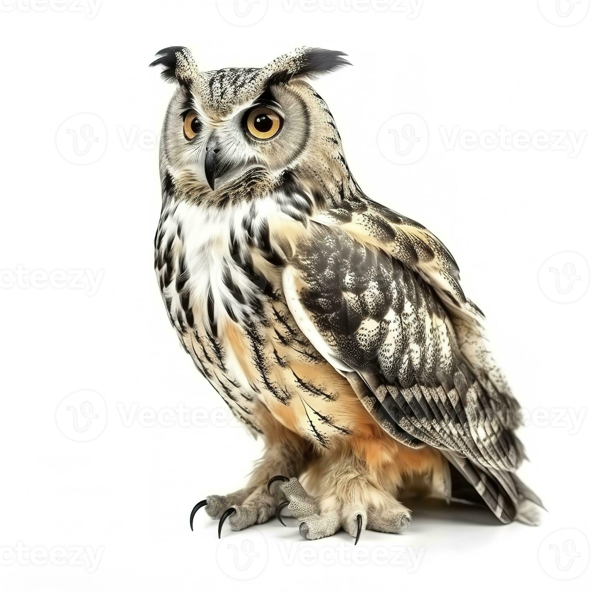 Owl isolated on white background, generate ai 24395288 Stock Photo at  Vecteezy