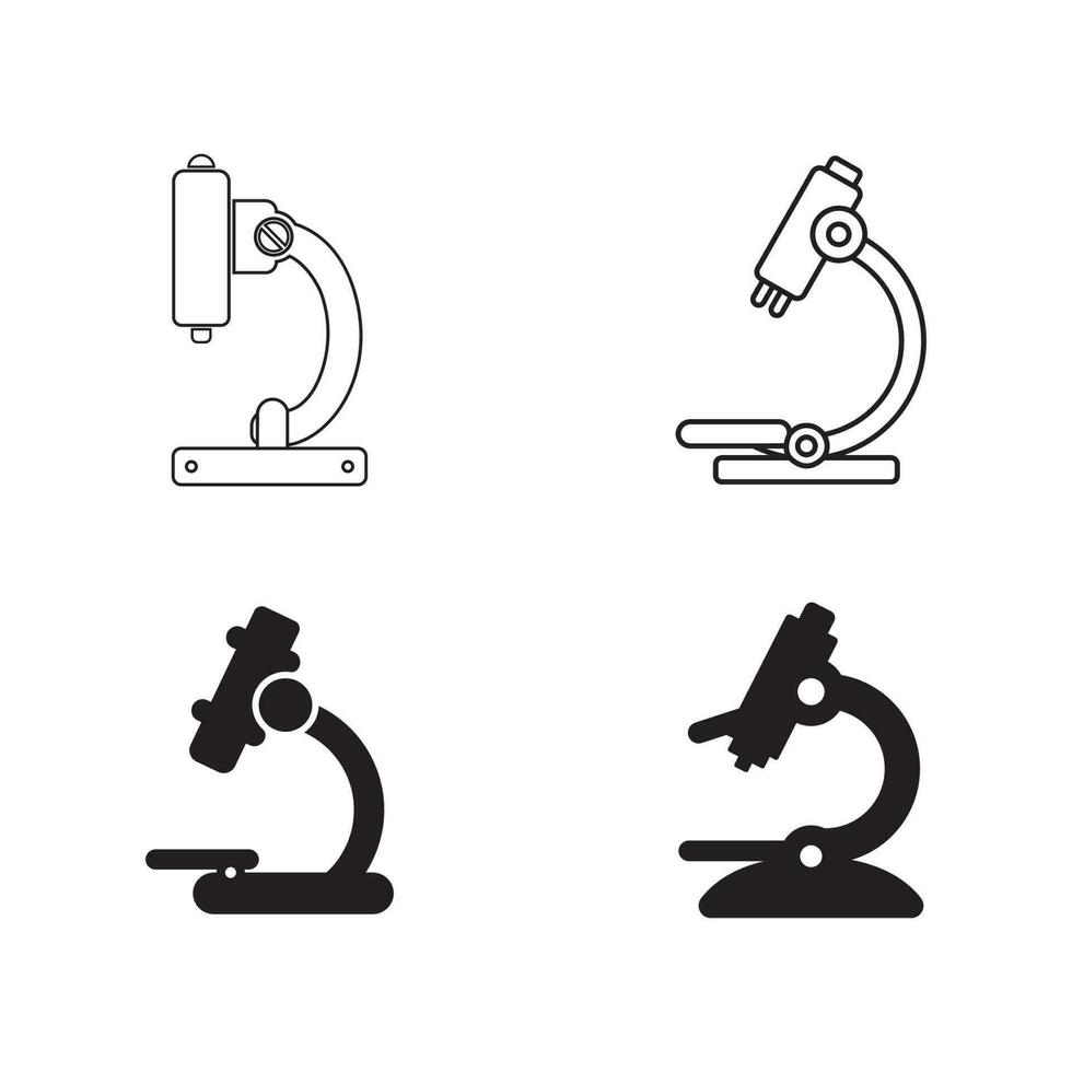 microscope icon vector