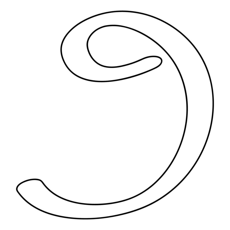 arabic letter vector illustration design