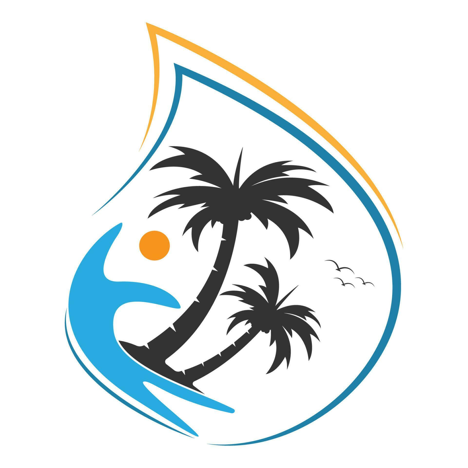 beach vector element design 24395511 Vector Art at Vecteezy