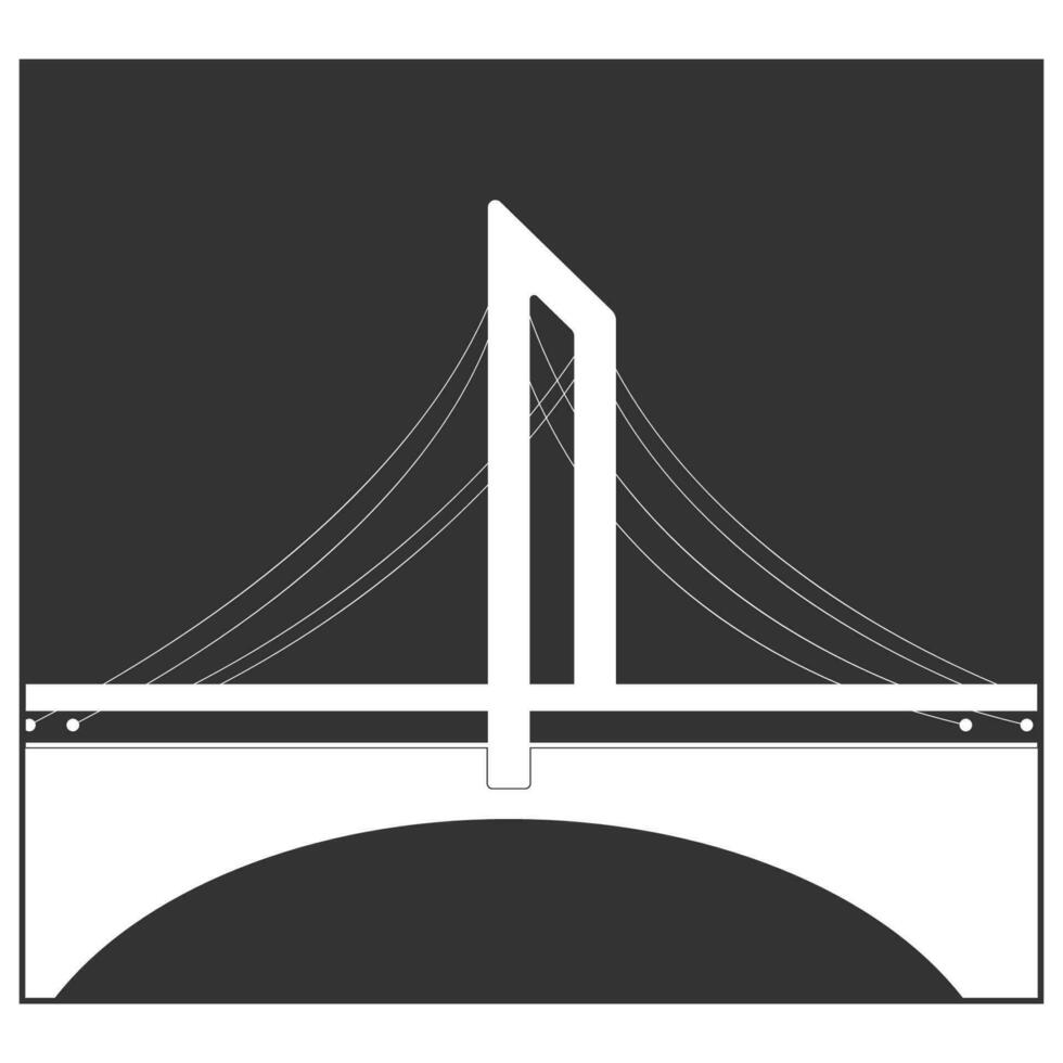 puente logo vector ilustración