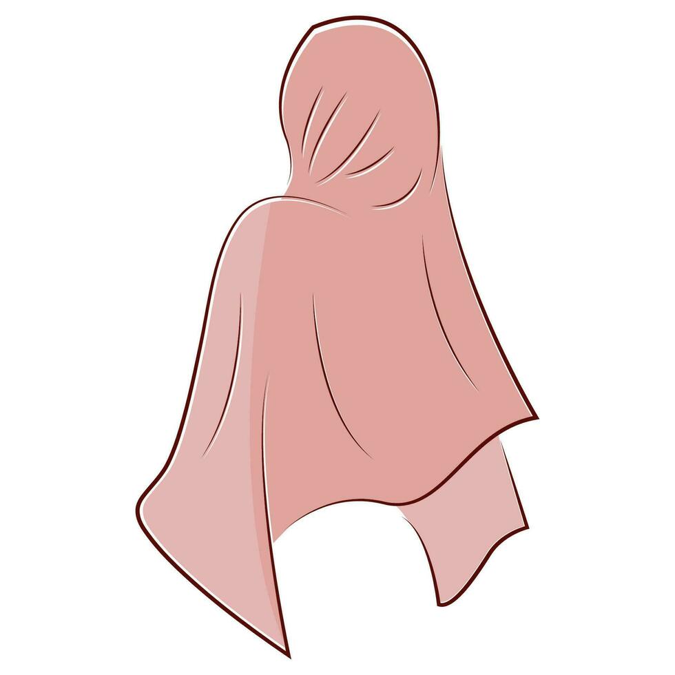 hijab vector ilustración diseño