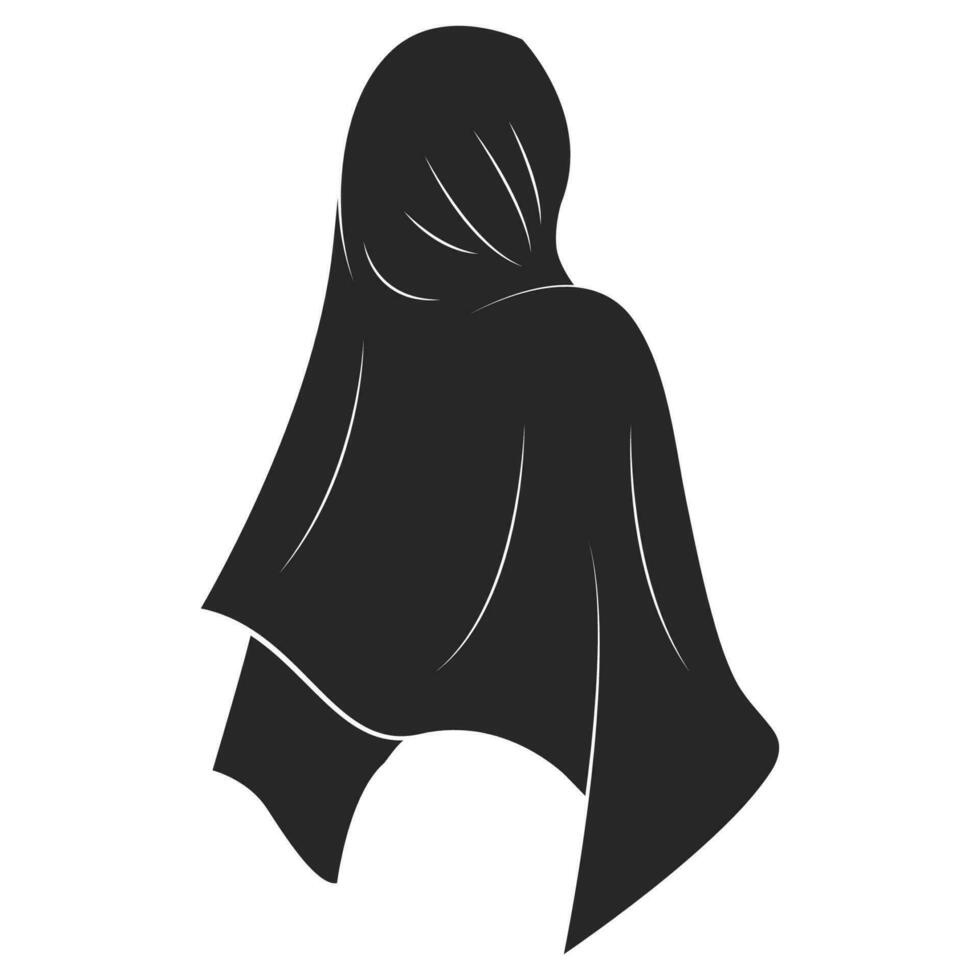 hijab vector ilustración diseño