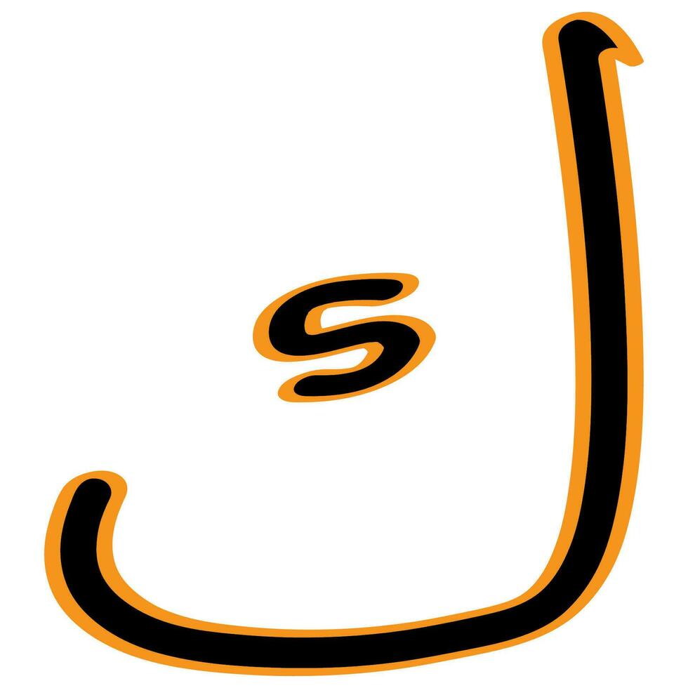 arabic letter vector illustration design