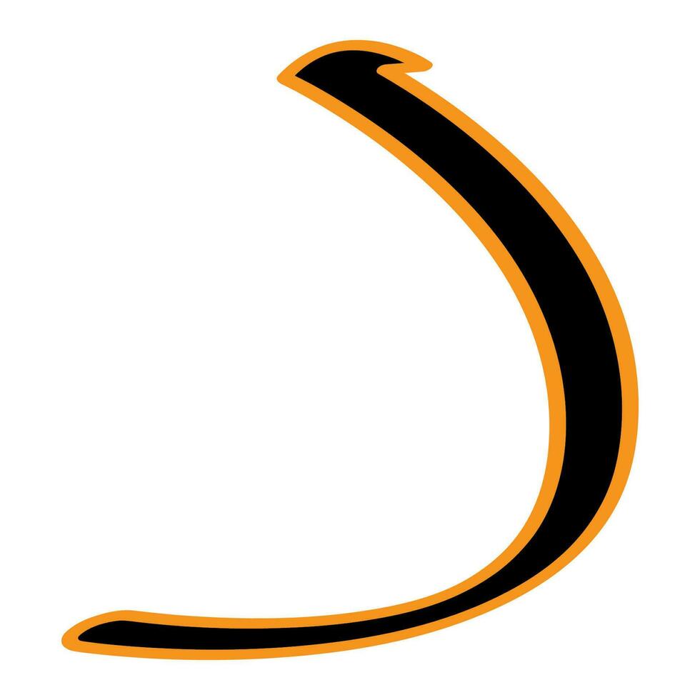 Arábica letra vector ilustración diseño