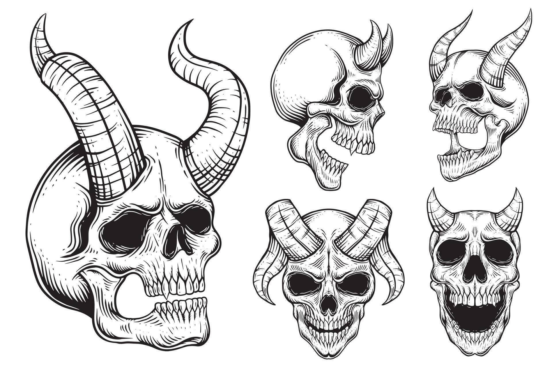 Demon Horn Tattoo Designs - wide 9