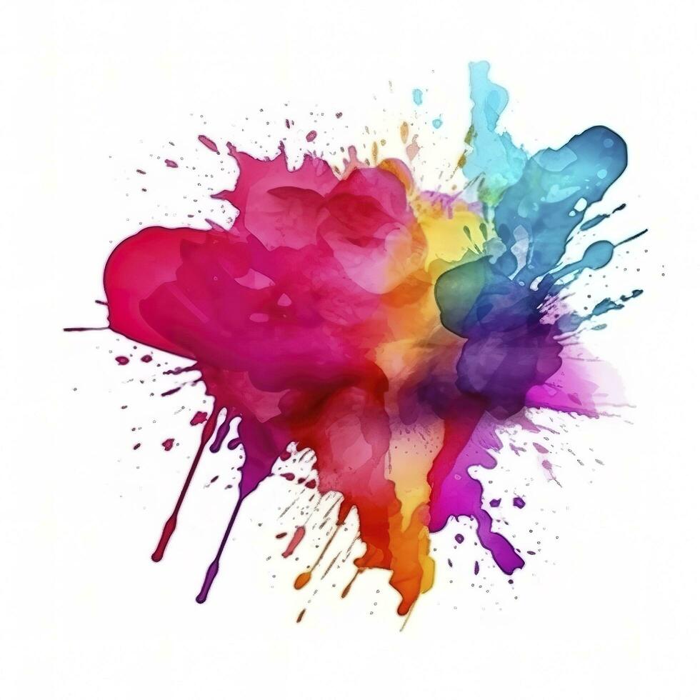 Abstract watercolor hand painted background, generate ai photo