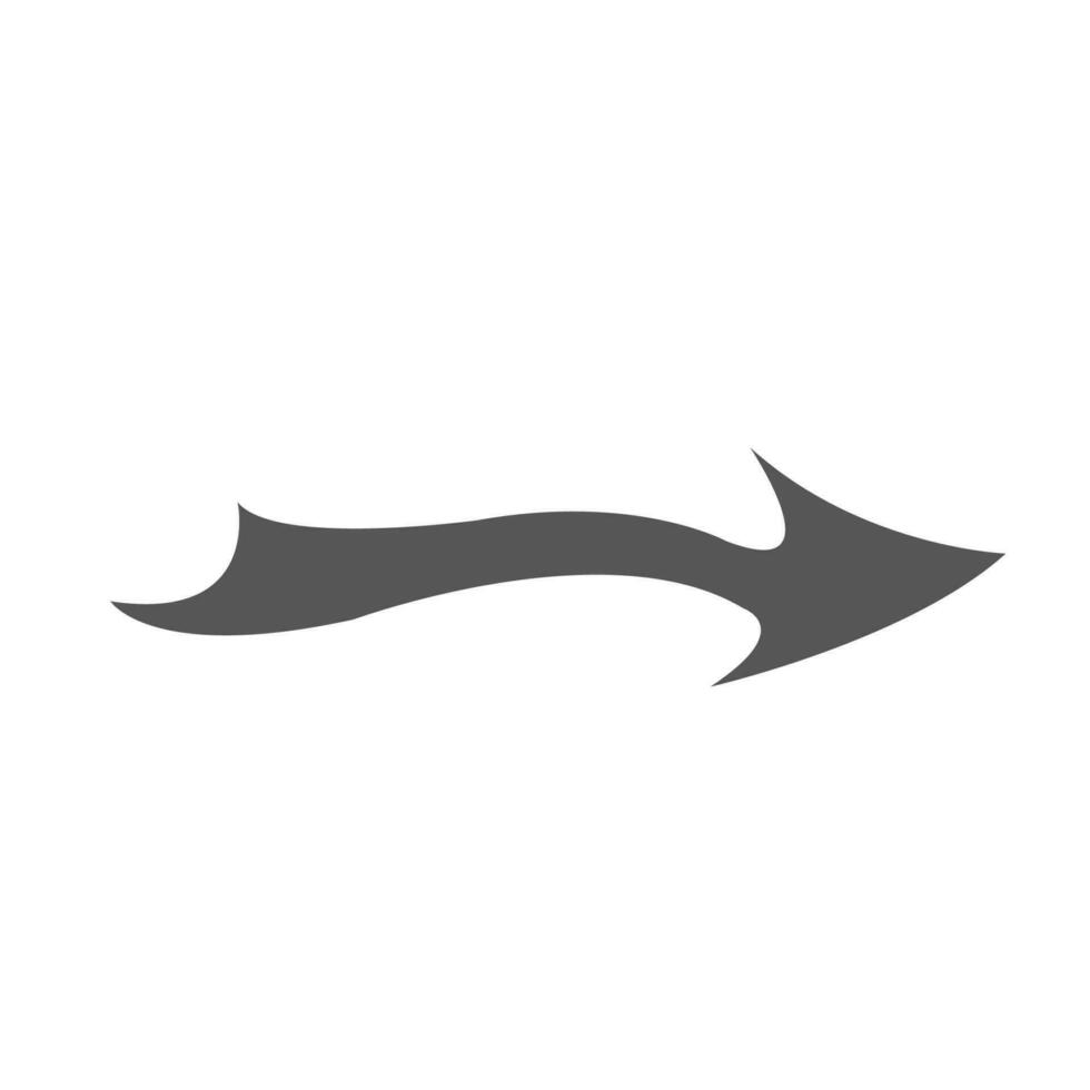 Arrow Pointer Mark Icon Vector Illustration