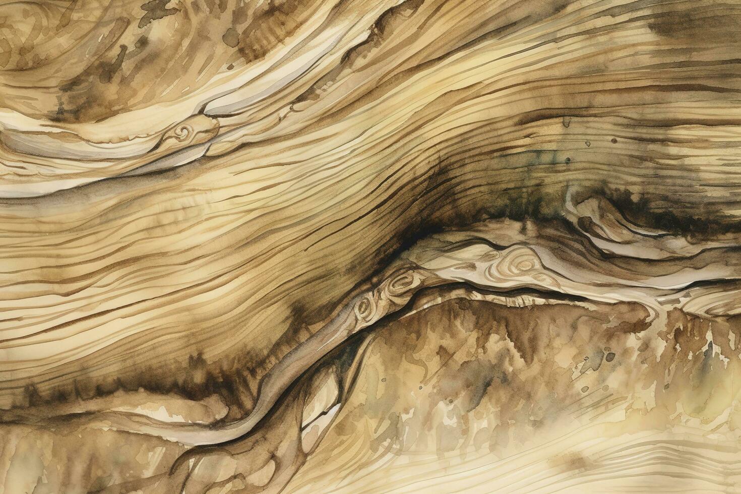 Watercolor wood texture for design or background , generate ai photo