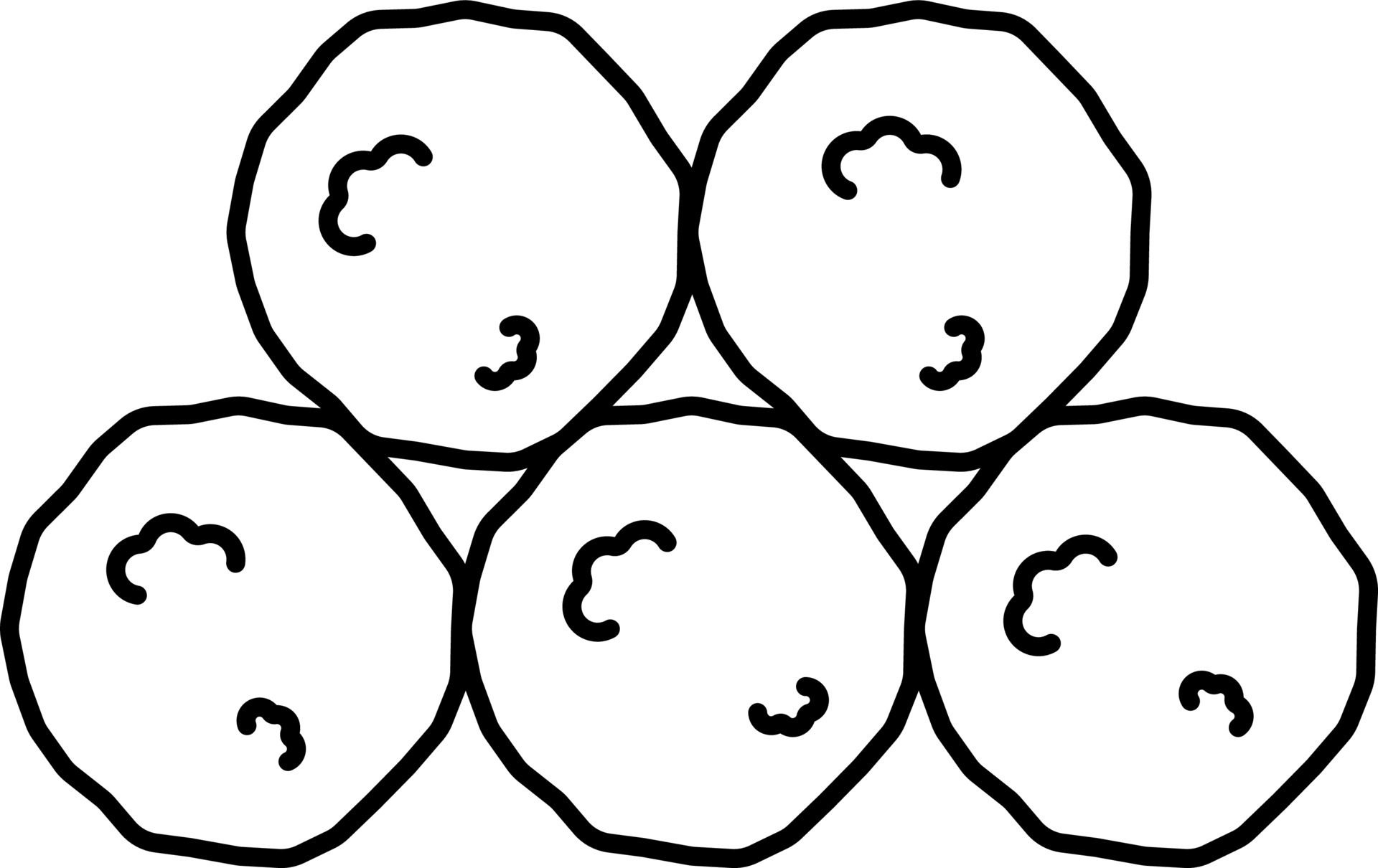 Snow balls icon 24396249 Vector Art at Vecteezy