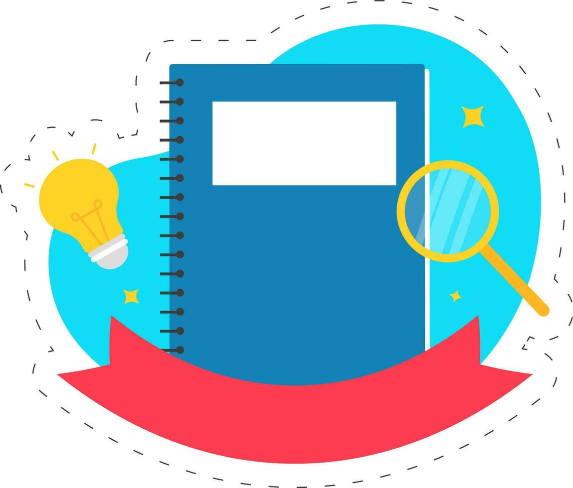 Note book icon vector