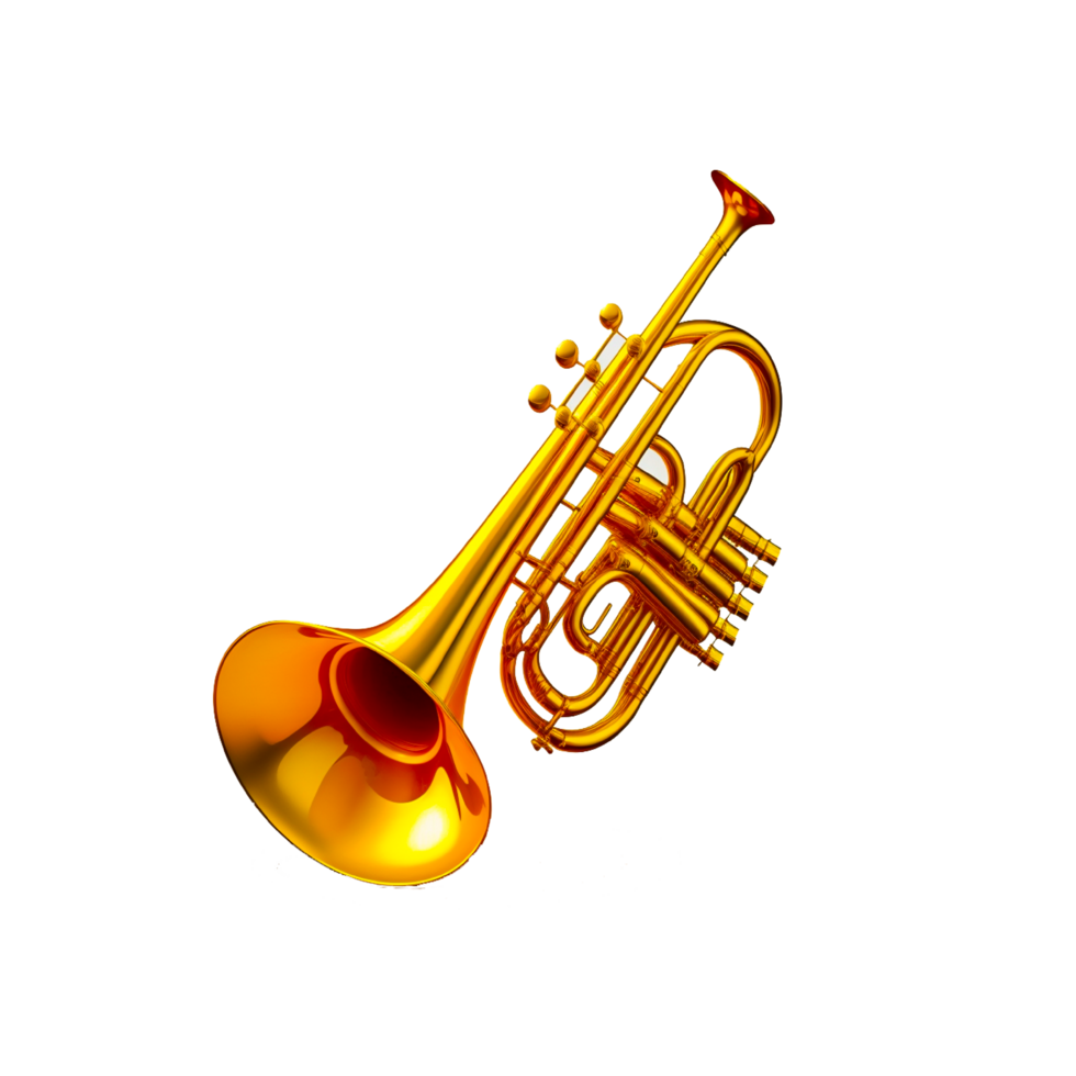 Trumpet isolated on transparent background png