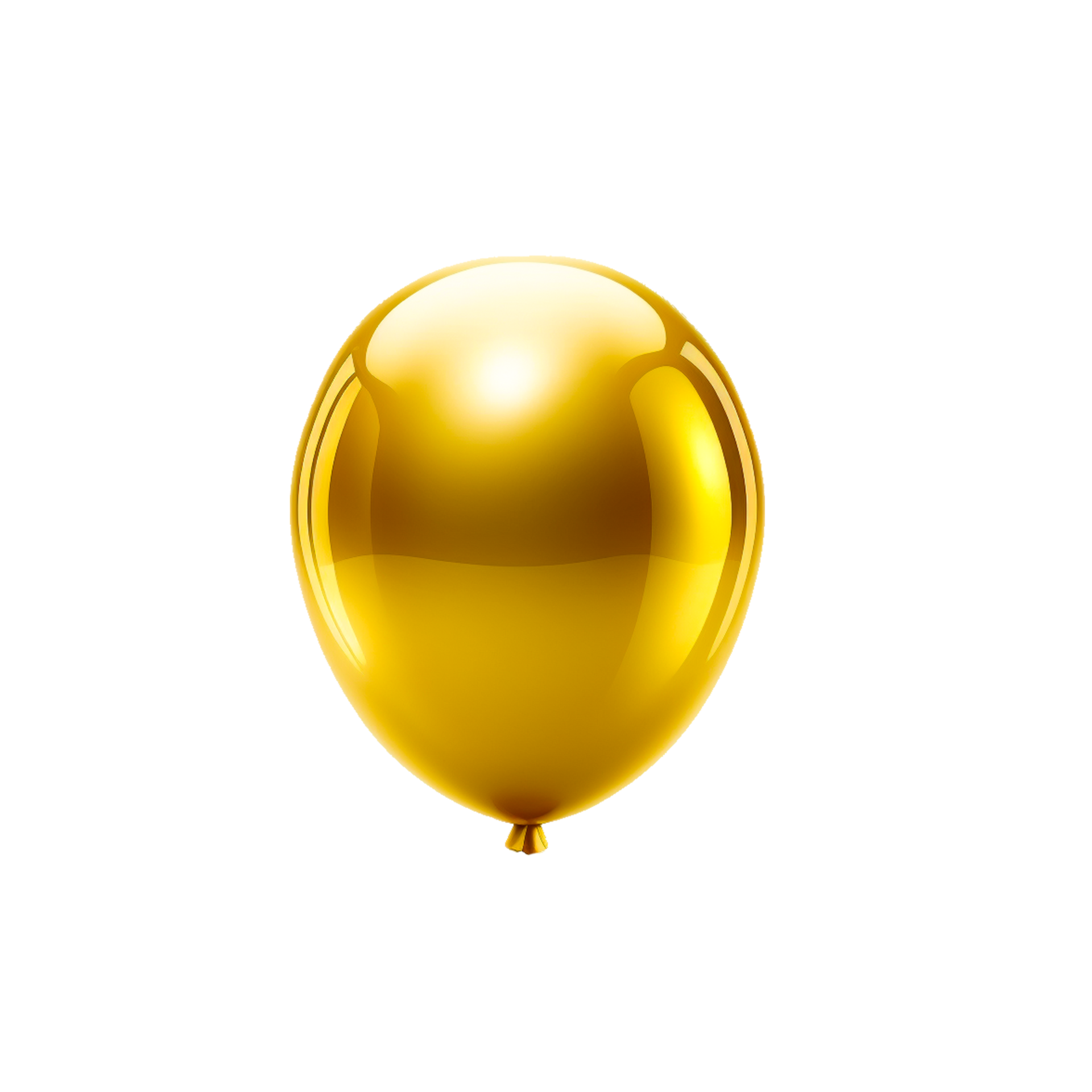 dorado globos en transparente antecedentes ai generativo 24396298 PNG