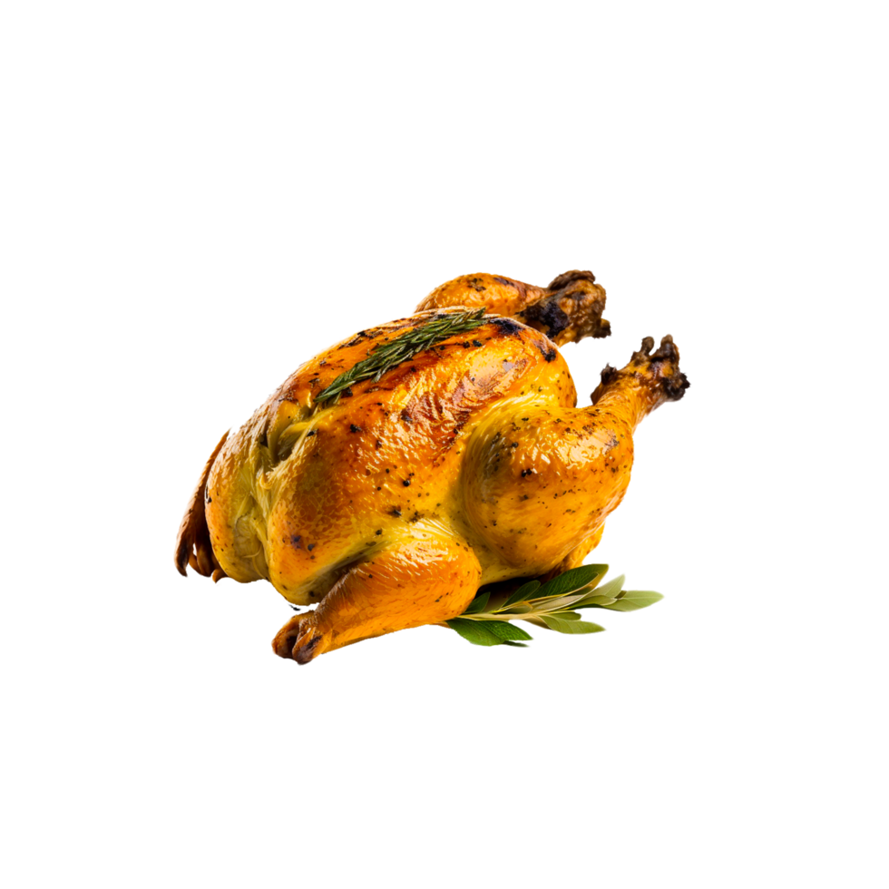 whole chicken roast png AI generative