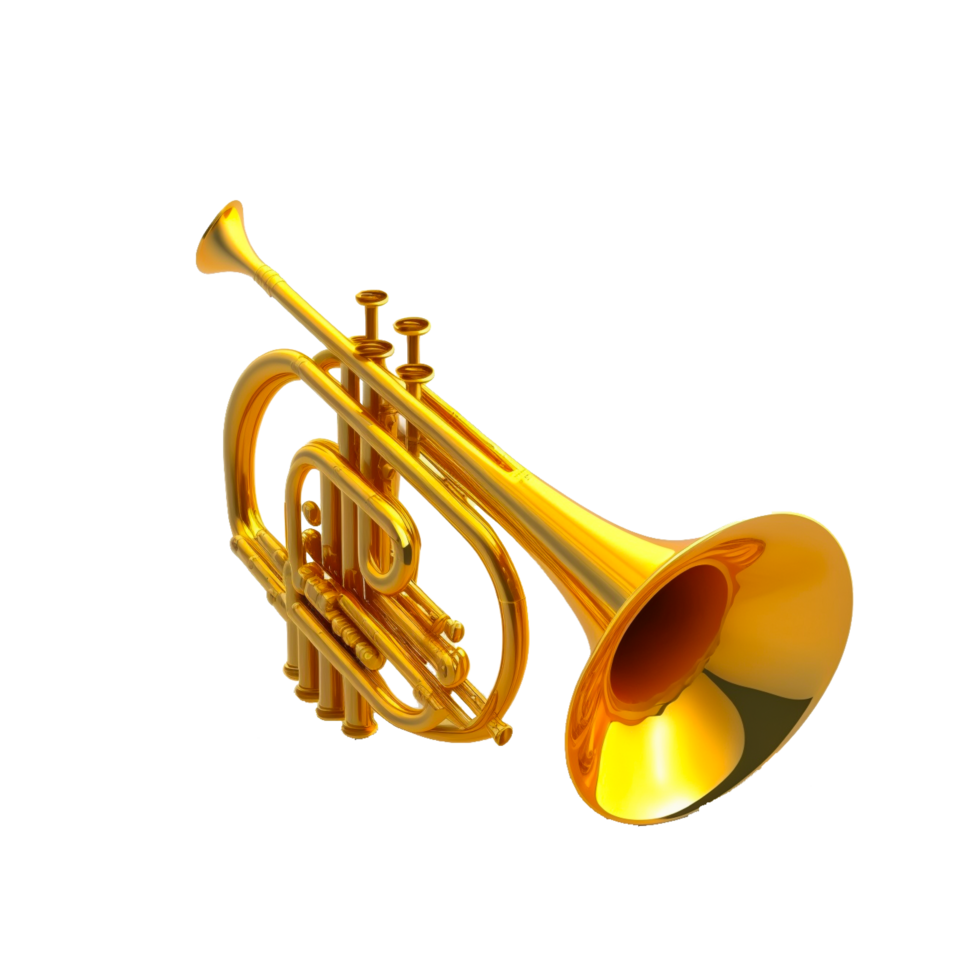 Trumpet isolated on transparent background png