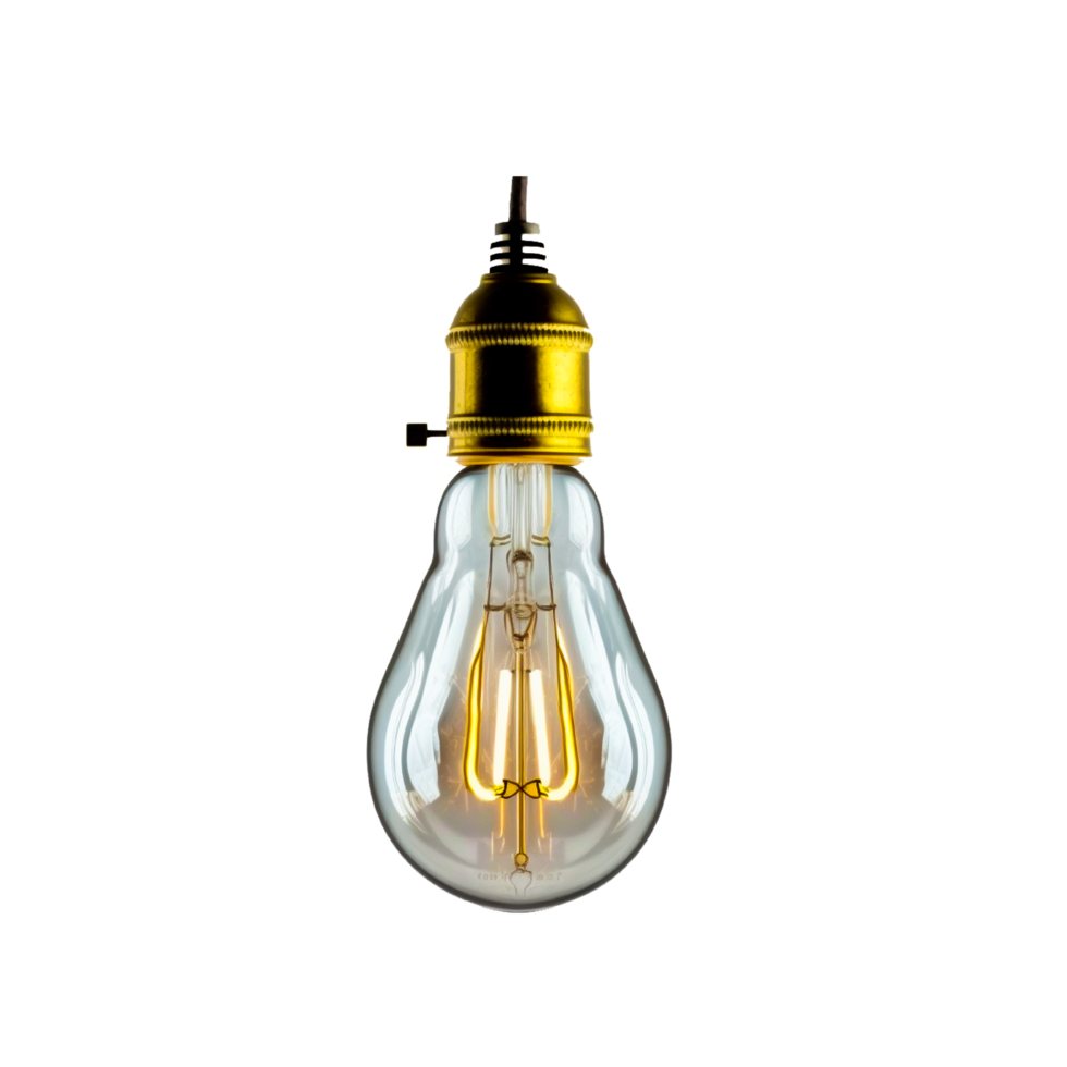 light bulb png AI generative