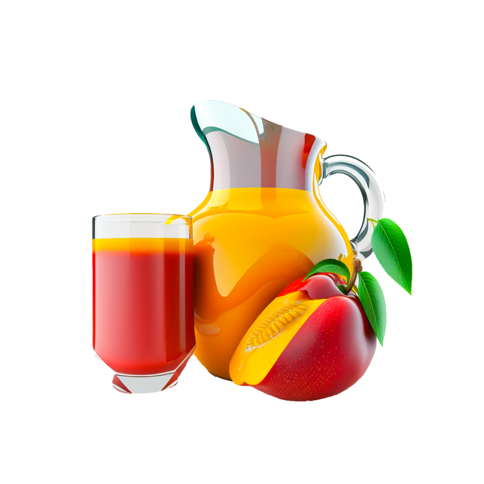 Frais fruit jus png ai génératif