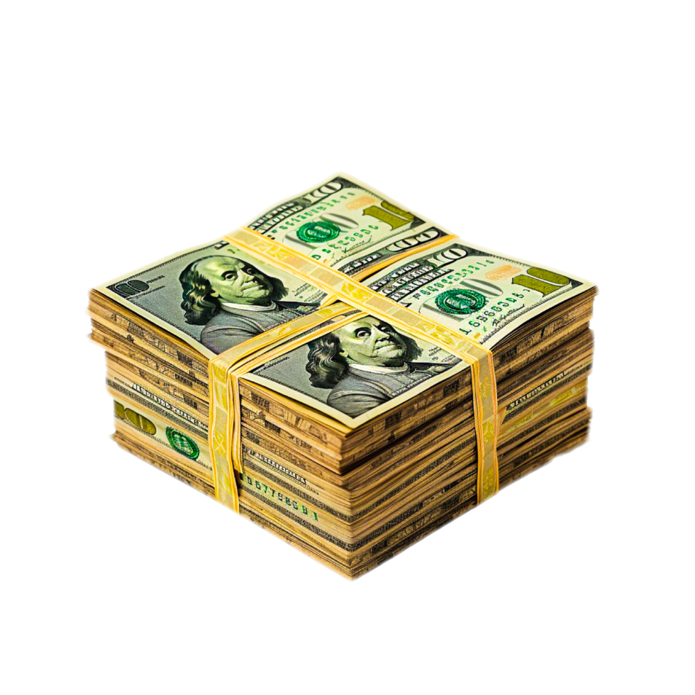 Lot of money isolated png