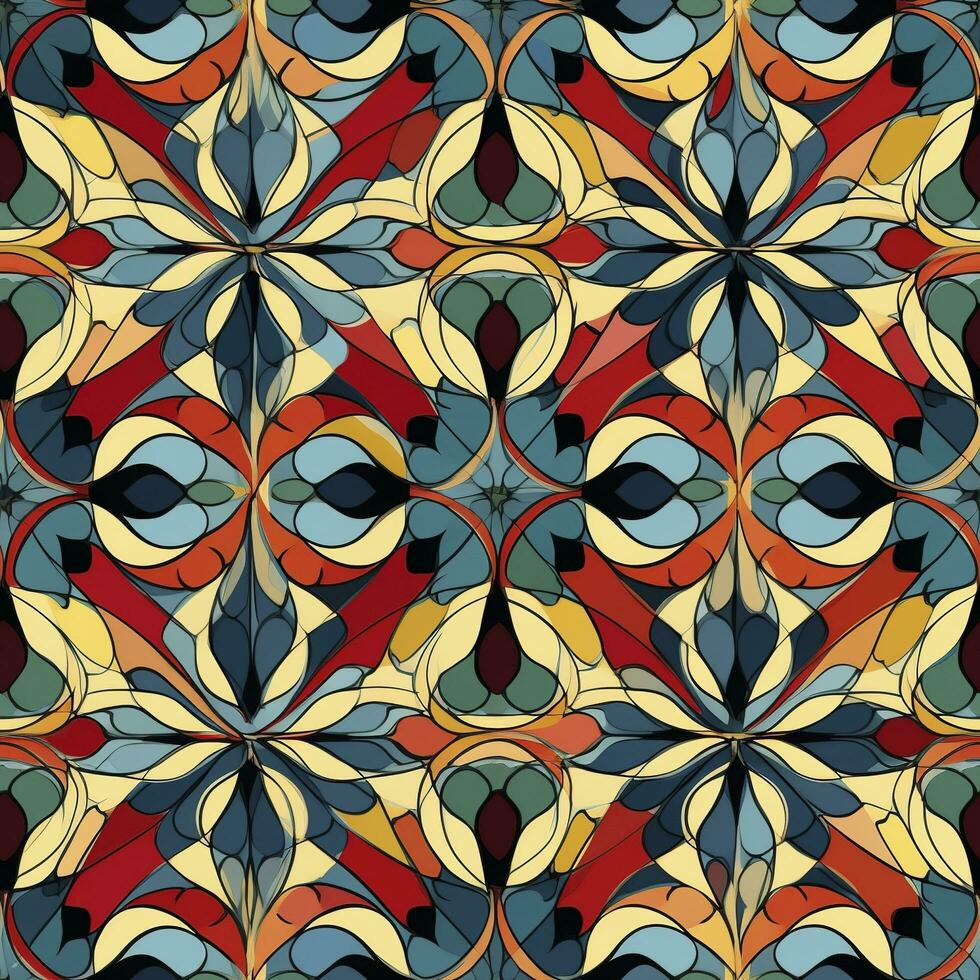specify Pattern Painting,  abstract watercolor patterns, and seamless patterns. Modern stylish abstract texture. Seamless pattern with hand drawn, generate ai photo